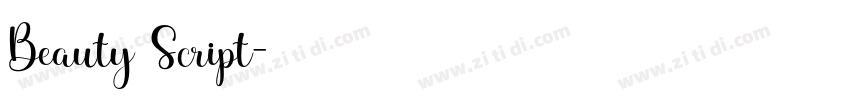 Beauty Script字体转换